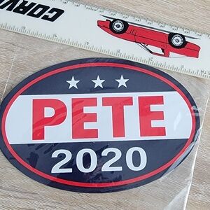 Pete 2020 Magnetic Decal Sticker, 6" X 4"